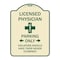 Signmission Licensed Physician Parking Only Violators Should Have Their Heads Examined, A-DES-TG-1824-23886 A-DES-TG-1824-23886 - alternate 1
